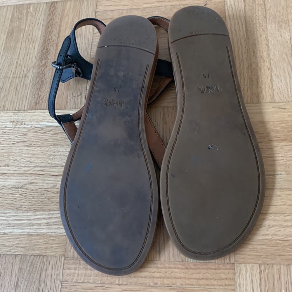 Coach leather sandals - Picture 3 of 4